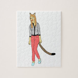 kattenmeisje legpuzzel