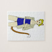 kattenmeisje legpuzzel (Horizontaal)