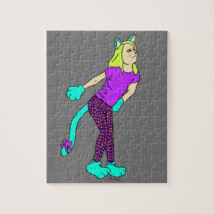 kattenmeisje legpuzzel