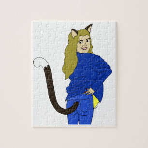 kattenmeisje legpuzzel