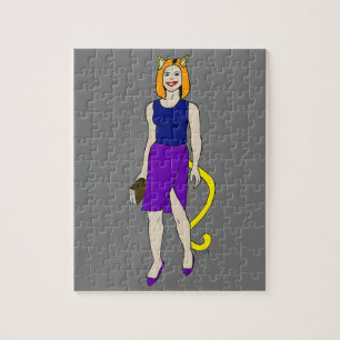 kattenmeisje legpuzzel