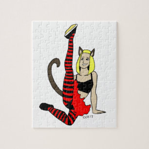 kattenmeisje legpuzzel