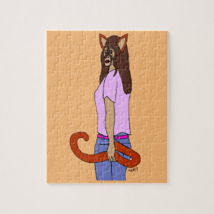 kattenmeisje legpuzzel