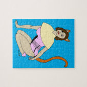 kattenmeisje legpuzzel (Horizontaal)