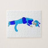 kattenmeisje legpuzzel (Horizontaal)