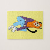 kattenmeisje legpuzzel (Horizontaal)