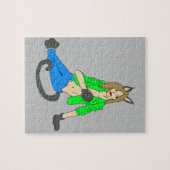 kattenmeisje legpuzzel (Horizontaal)