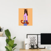 kattenmeisje poster (Thuiskantoor)