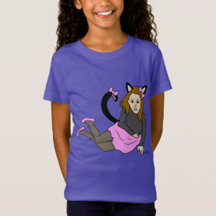 kattenmeisje t-shirt