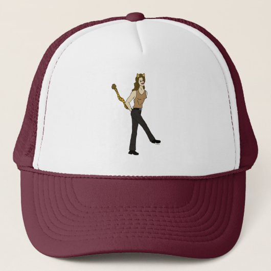 kattenmeisje trucker pet (Voorkant)
