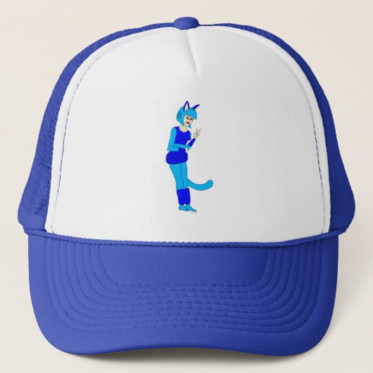 kattenmeisje trucker pet (Voorkant)
