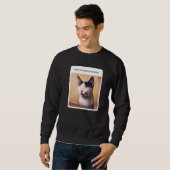 Kattenmeme Als Ik Luister Naar Podcast Trui (Voorkant volledig)