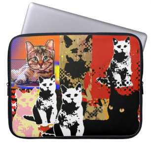 kattenmengsel laptop sleeve