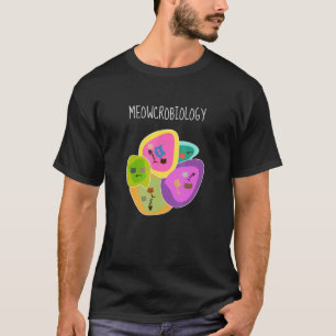 Kattenmicrobiologie Wetenschap Bioloog Bacteriën K T-shirt