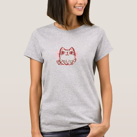 kattenmodel 1 t-shirt (Voorkant)