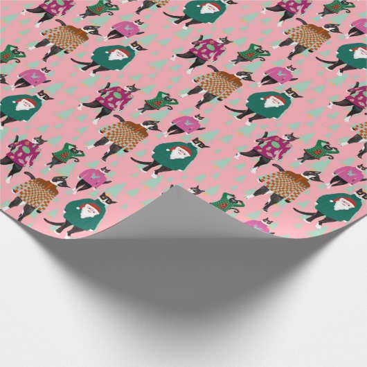 Kattenmodel Oogstbekers met kerstinslag Papier (Hoek)