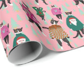 Kattenmodel Oogstbekers met kerstinslag Papier (Rol Hoek)