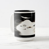 Kattenmodellen: Luna 01-01 Tweekleurige Koffiemok (Voorkant links)