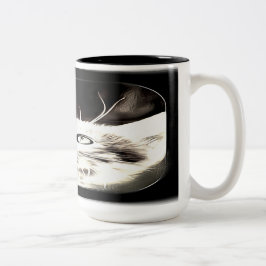 Kattenmodellen: Luna 01-01 Tweekleurige Koffiemok