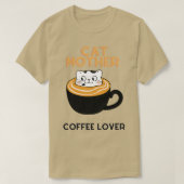 Kattenmoeder café 5 t-shirt (Design voorkant)