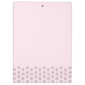 Kattenmoeder Cute Kat Poot Roze Klembord (Achterkant)