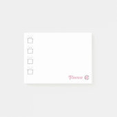 Kattenmoeder Cute Kat Poot Wit & Roze Post-it® Notes (Voorkant)