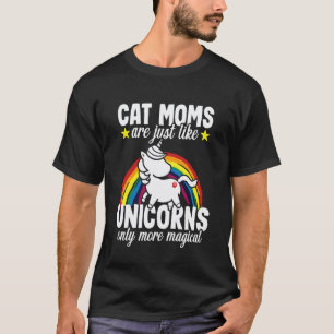 Kattenmoeder Eenhoorn Caticorn Grappige Kattenlief T-shirt