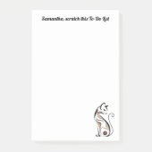 Kattenmoeder Elegante Moderne Grappige Verpersoonl Post-it® Notes (Voorkant)