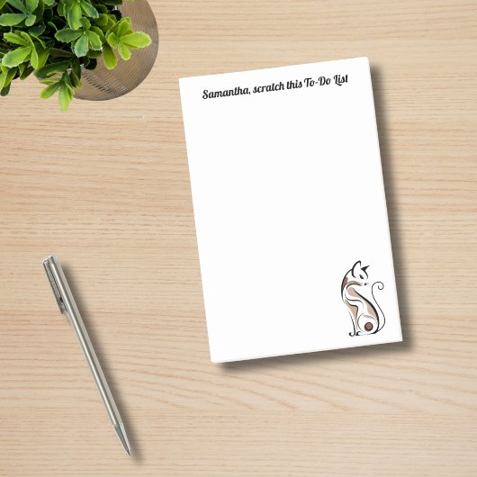Kattenmoeder Elegante Moderne Grappige Verpersoonl Post-it® Notes