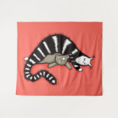 Kattenmoeder en kattenmoeder wandkleed (Voorkant (horizontaal))