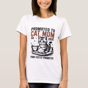 Kattenmoeder Est 2026 Puur Bevorderd T-shirt