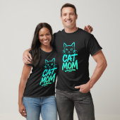Kattenmoeder Graffiti Typografie Kunstwerk T-shirt (Unisex)
