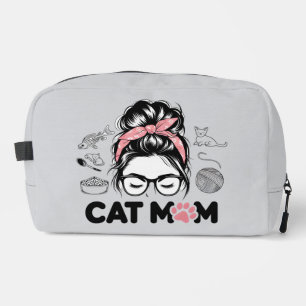 "Kattenmoeder" Grappige Cute Kattenliefhebber Vrou Toilettasje