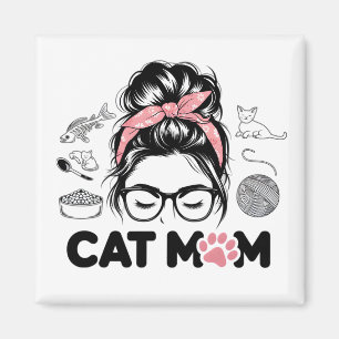 "Kattenmoeder" Grappige Lieve Kattenliefhebber Vro Magneet