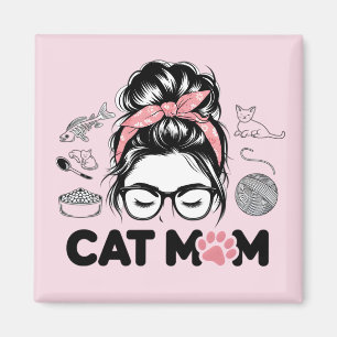 "Kattenmoeder" Grappige Schattige Kattenliefhebber Magneet