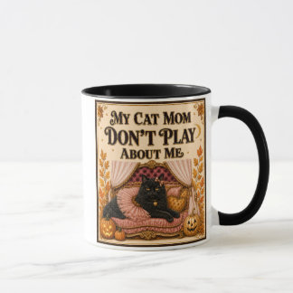 Kattenmoeder Halloween koffiemok Mok