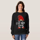 Kattenmoeder Kabouter Buffalo Geruite Matching Fam Trui (Voorkant volledig)