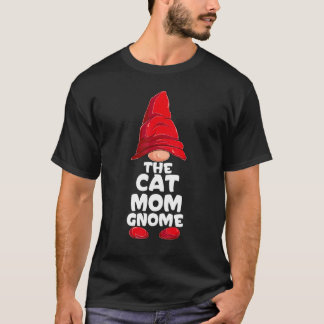 Kattenmoeder Kabouter Passende Familie Groep Kerst T-shirt