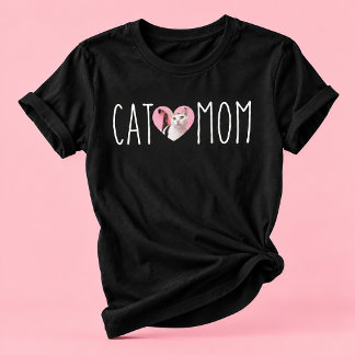 Kattenmoeder Kattenliefhebber Aangepaste Foto Hand Tri-Blend Shirt