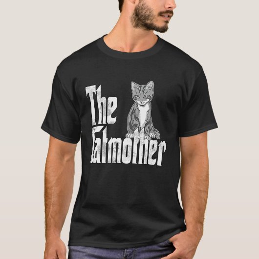 Kattenmoeder Kattenmoeder Schattige Kattenmoeder K T-shirt (Voorkant)