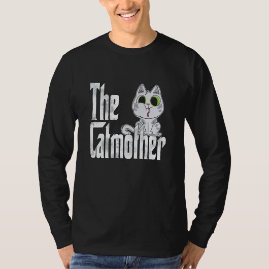 Kattenmoeder Kattenmoeder Schattige Kattenmoeder K T-shirt (Voorkant)