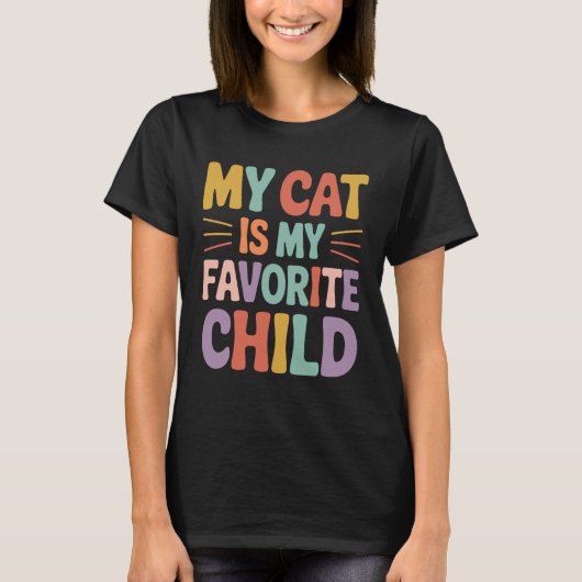 Kattenmoeder Kattenvader T-shirt (Voorkant)