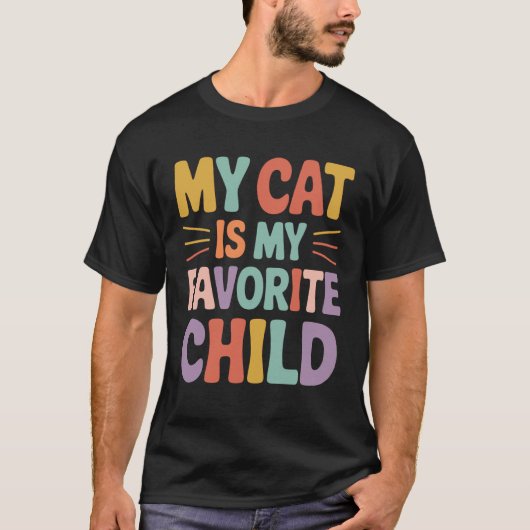 Kattenmoeder Kattenvader T-shirt (Voorkant)