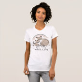 Kattenmoeder Kitten Eerste Moederdag Pastel Regenb T-shirt (Voorkant volledig)