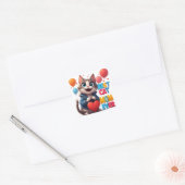 Kattenmoeder Kitty Liefde Met Hart 🐾 Vierkante Sticker (Envelop)