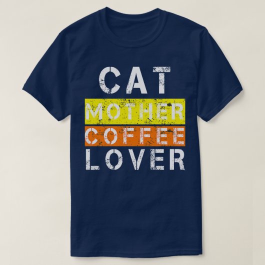 kattenmoeder koffie - minnaar 105 t-shirt (Design voorkant)