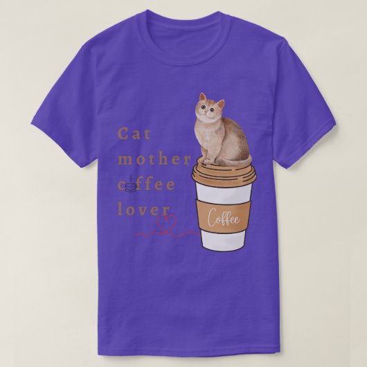 kattenmoeder koffie - minnaar 109 t-shirt (Design voorkant)