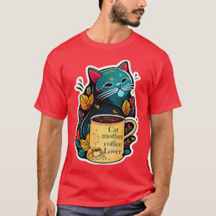 kattenmoeder koffie - minnaar 125 t-shirt