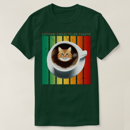 kattenmoeder koffie - minnaar 20 t-shirt (Design voorkant)