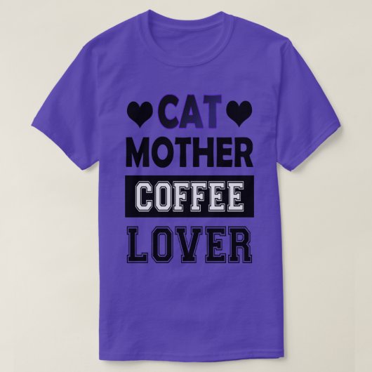 kattenmoeder koffie - minnaar 85 t-shirt (Design voorkant)